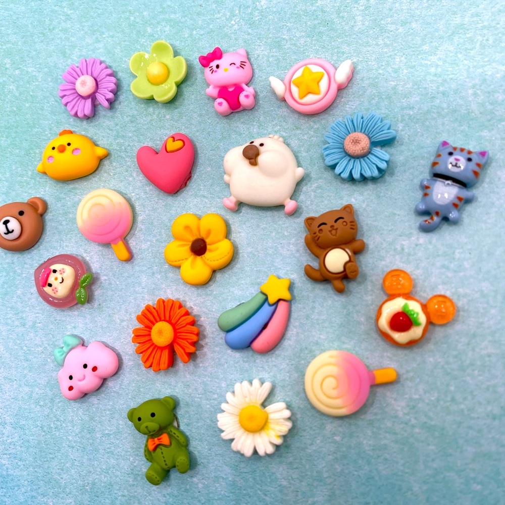 20pcs- Cartoon Kawaii 3D Stickers, Bottle/Phone/Refrigerator/laptop stickers